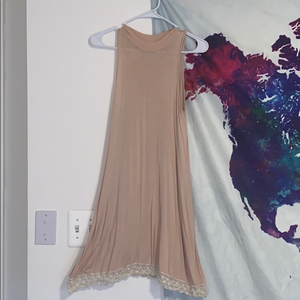 Soft Pink Sleeveless Dress